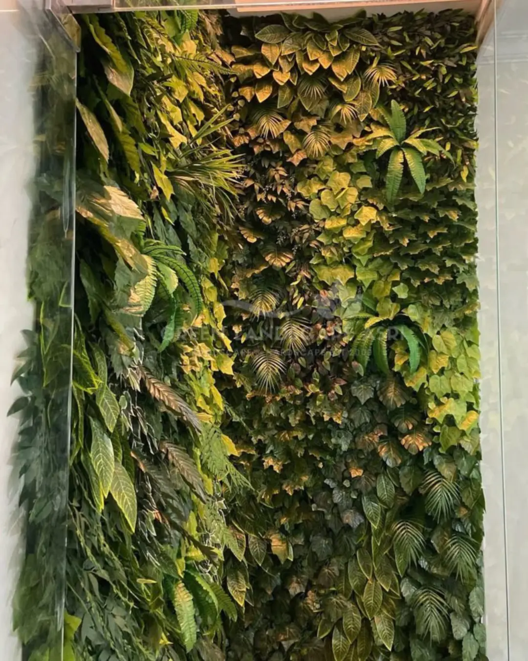 daun sintetis Vertical Garden