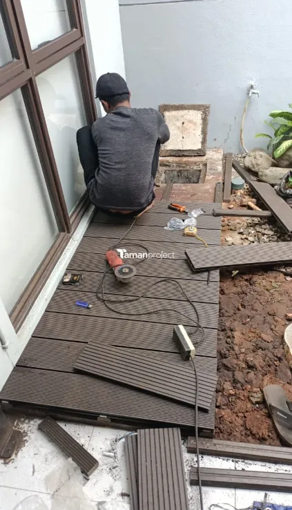 proses pembuatan tropical garden di bsd