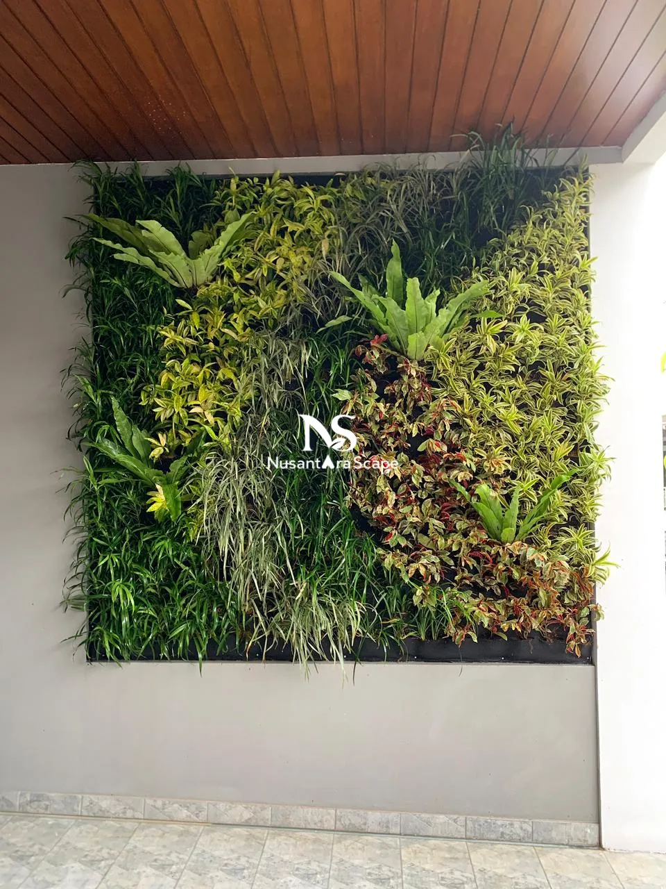 Proyek Vertical Garden Karpet Geotextile | Ibu Sito Resmi - Kreo Tangerang