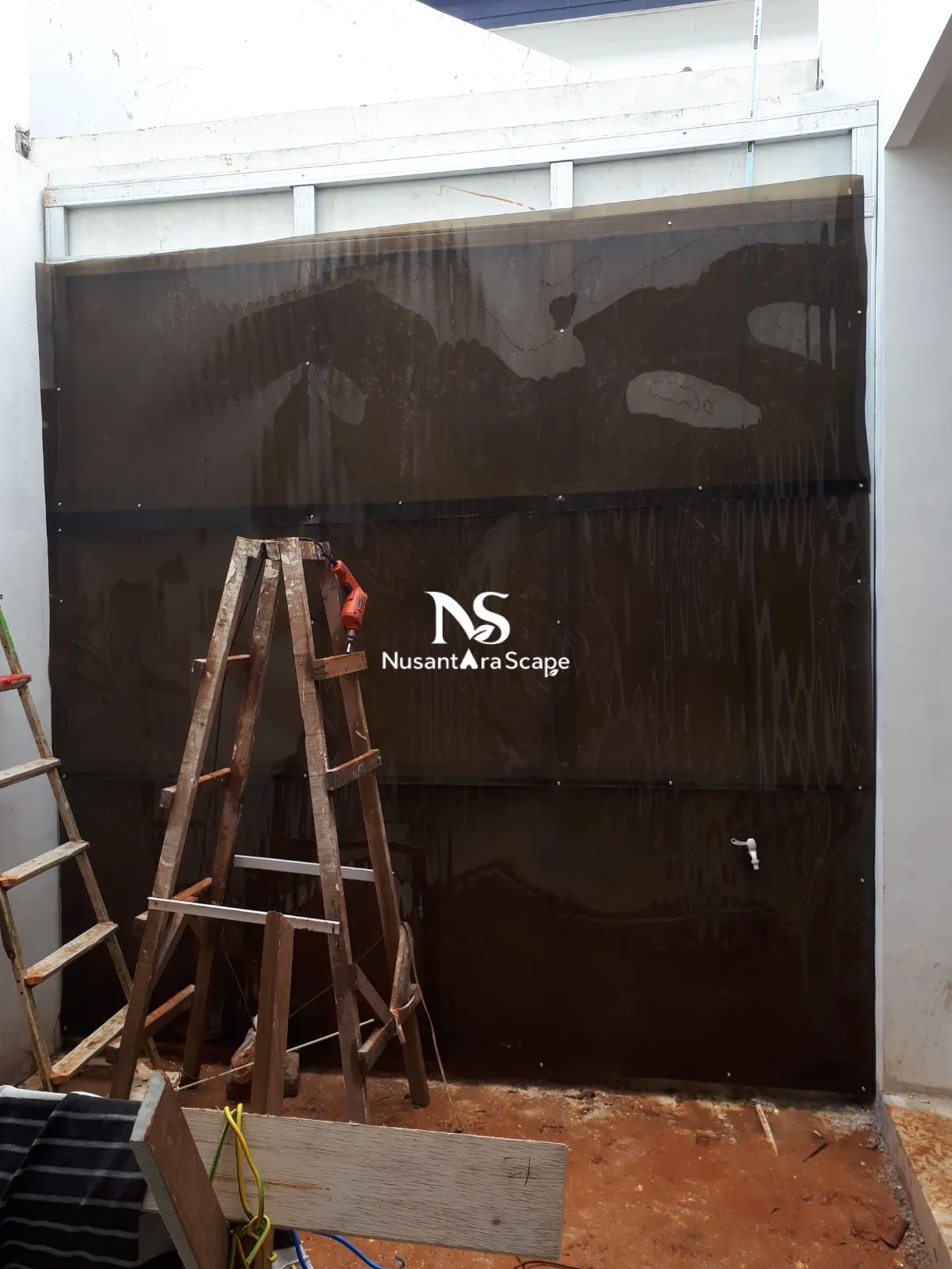 Proyek Vertical Garden Karpet Geotextile | Ibu Sarah - The Icon BSD - Foto Gallery 2