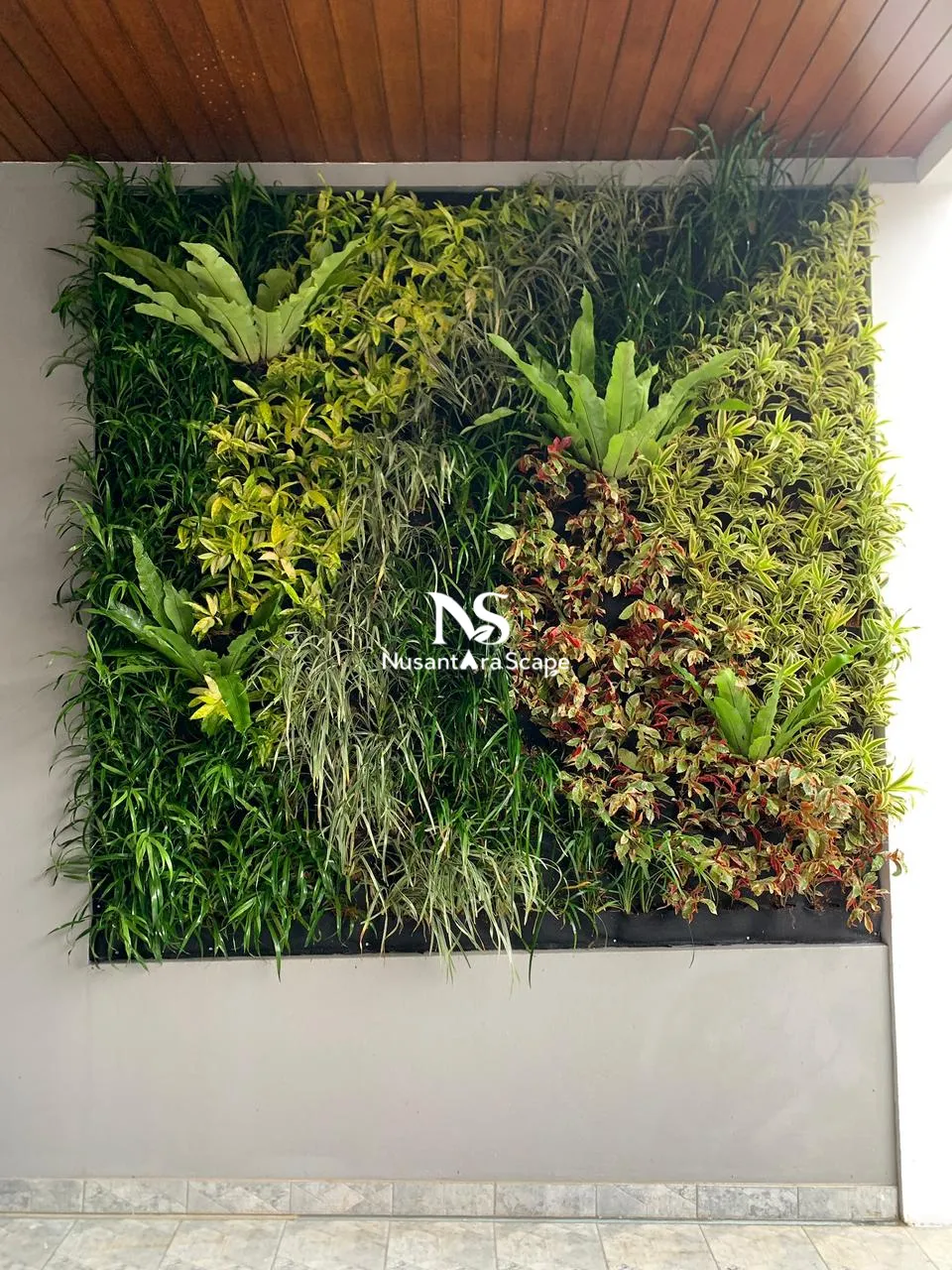 Proyek Vertical Garden Karpet Geotextile | Ibu Sito Resmi - Kreo Tangerang - Foto Gallery 1