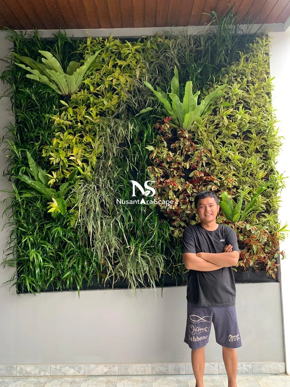 Proyek Vertical Garden Karpet Geotextile | Ibu Sito Resmi - Kreo Tangerang - Foto Gallery 2