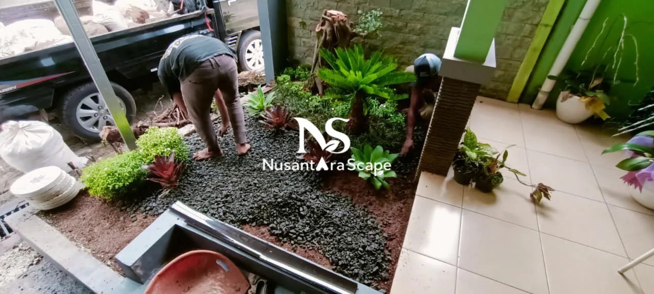 Proyek Taman Kering Minimalis di Depok - Foto Gallery 2