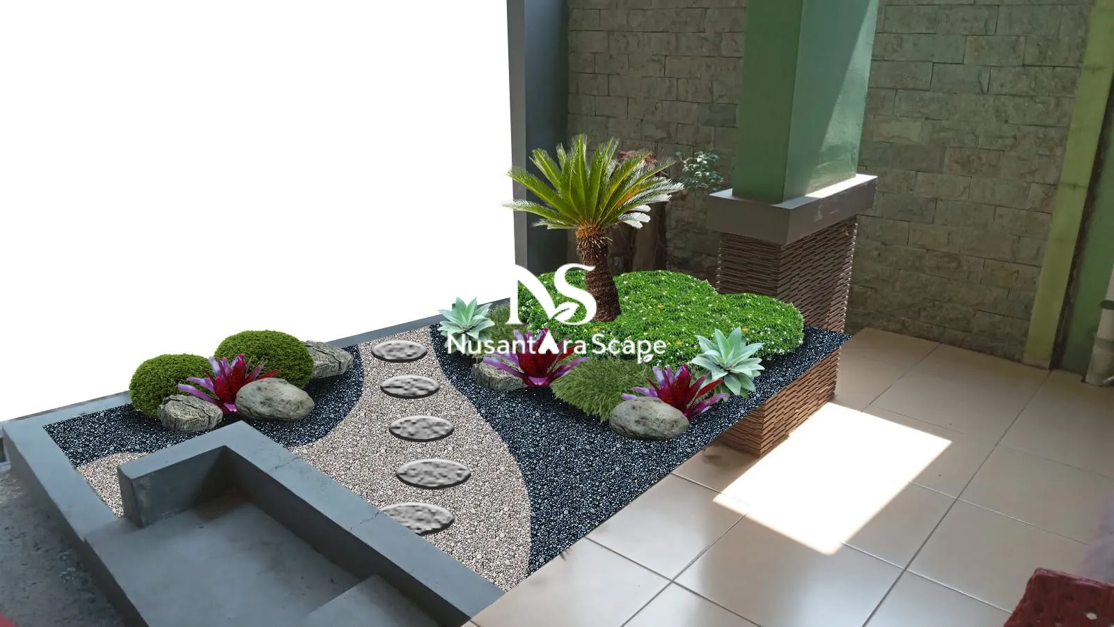 Proyek Taman Kering Minimalis di Depok - Foto Gallery 9