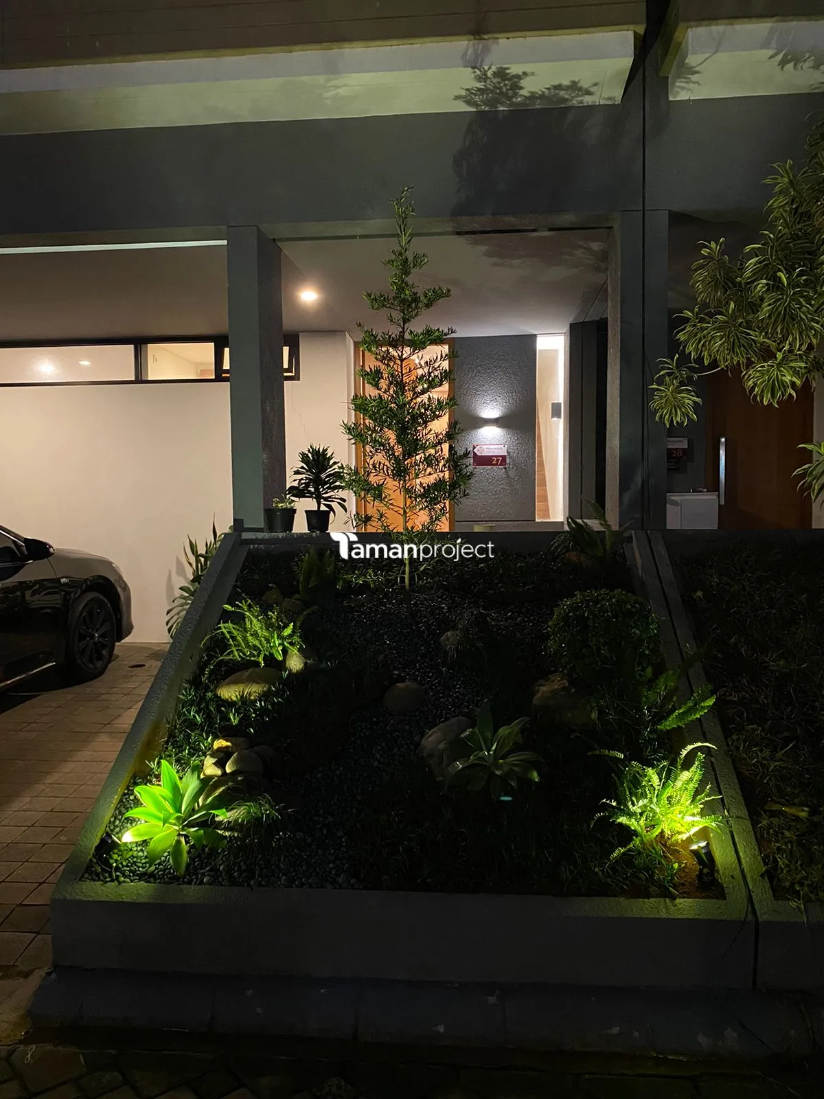 Proyek Taman Kering Tropical di Providence House Ibu Kania